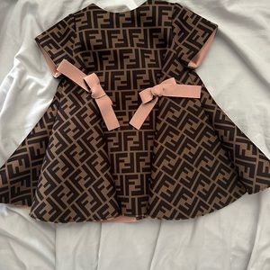 Kids Fendi dresss size 6-9 months, only wore once .